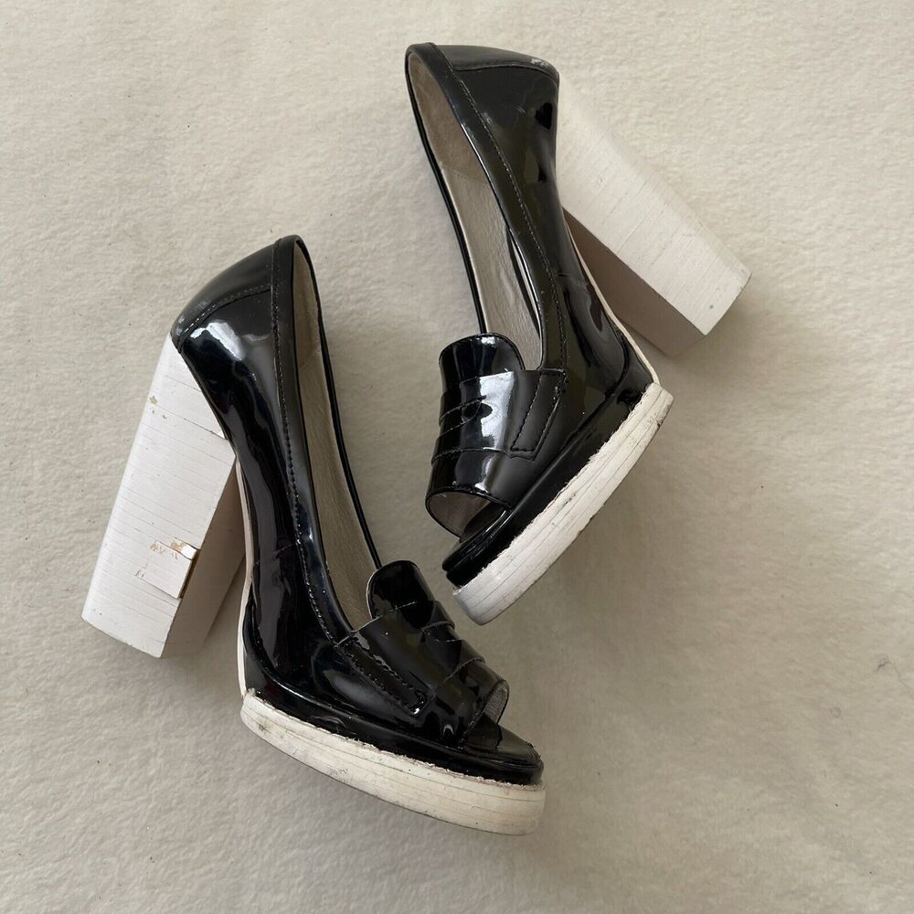 Jeffrey‎ Campbell Handmade Ibiza Last Chunky Heels Sz 7 Please Read
